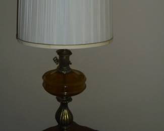1 of 2 matching mid-century table lamps