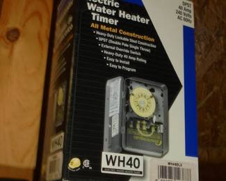 Electric water heater timer in box