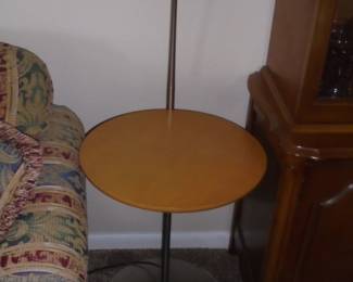 Mid-century Round table w/built in lamp