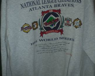 National League Champions Atlanta Braves 1991 sweat shirt