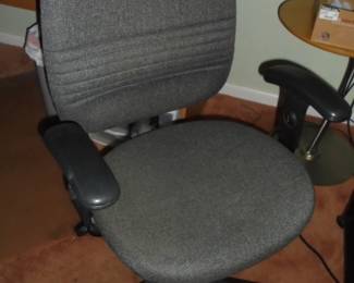 Adjustable fabric swivel office chair  no rips/tears/stains 