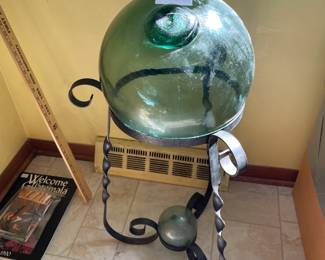 . . . great glass orb and stand