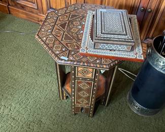 . . . in-laid table -- magnificent piece