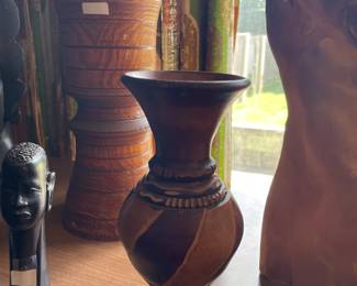 . . . hand-carved vases