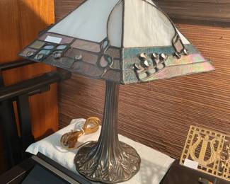 . . . lead-glass lamp