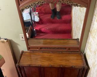 . . . great vintage mirror and chest