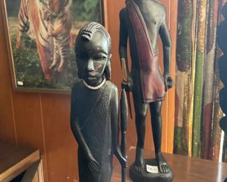 . . . great wood-carved figures