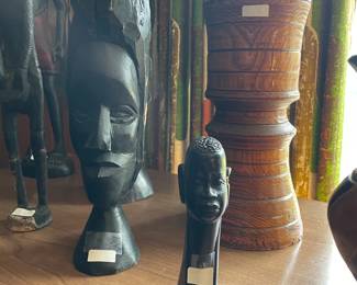 . . . hand-carved wood figures