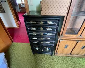 . . . Asian-themed jewelry armoire