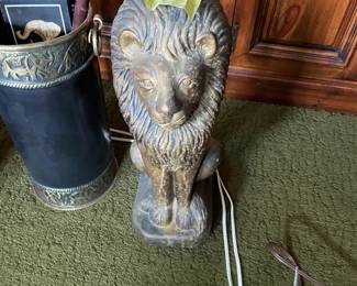. . . lion statue