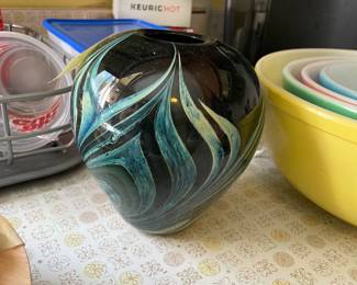 . . . an art glass vase
