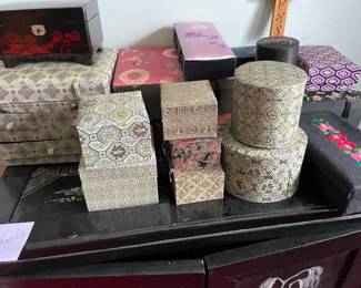 . . . Asian-themed boxes