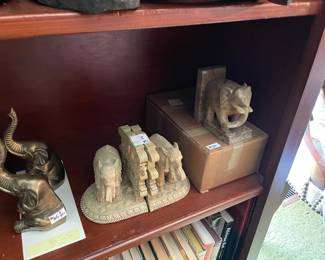 . . . elephant bookends!