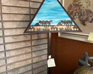 . . . unique and rare lead-glass standing lamp