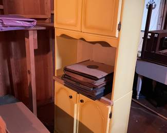 . . . storage cabinet and vintage albums