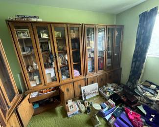 . . . two more display cabinets