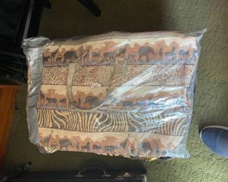 . . . safari-themed tote bag