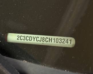 2012 DODGE CHALLENGER SRT8, 392 HEMI HURST EQUIPPED, 23,678 MILES!                                            
HIGHEST & BEST BY 4:00 4/11/24