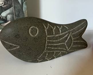 Carved Stone Fish