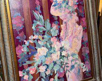 Large painting, listed artist