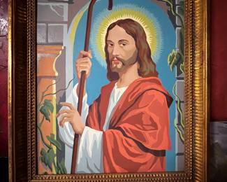 Excellent paint by number, framed 