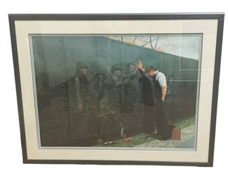 $280 USD    Lee Teter Reflections Vietnam Memorial Signed Lithograph COA EK221-64      Celebrate history with this signed lithograph by Lee Teter, capturing Reflections of the Vietnam Memorial. Display this in your home and honor those who served.
Dimensions: 32 x 25"H
Condition: Very good condition.
Local pick up Merrifield, VA.  Contact us for shipper suggestions.    https://goodbyhello.com/products/copy-of-signed-bev-doolittle-lithograph-ek221-63?_pos=49&_sid=2469c3f2f&_ss=r