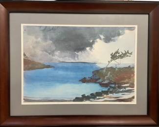 $80 USD     Winslow Homer The Coming Storm Lithograph Framed EK221-48    Inspired by the works of Winslow Homer, this lithograph captures the intensity and drama of an approaching storm. Expertly framed and ready to adorn your walls, experience the power of nature in this exclusive piece.
Dimensions: 28 x 22
Condition: Very good condition. 
Local pick up Merrifield, VA.  Contact us for shipper suggestions.    https://goodbyhello.com/products/copy-of-kings-oil-painting-ornate-gold-frame-ek221-47?_pos=26&_sid=2469c3f2f&_ss=r