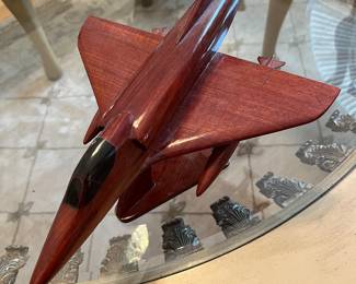 $100 wooden model airplane 18” made in Vietnam 