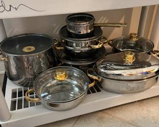 $ 75 Command performance stainless Steel cookware 15 pieces 