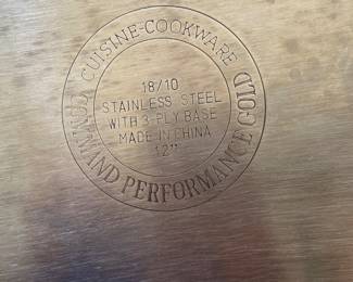$75 Command Performance stainless steel cookware 15 pieces
