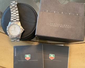 $200 Tag Heuer men’s watch Professional stainless in box with papers