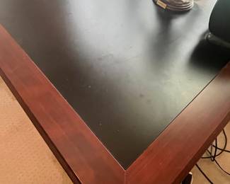 $250 Desk with laminate inlay 66W x 30D x 30H
