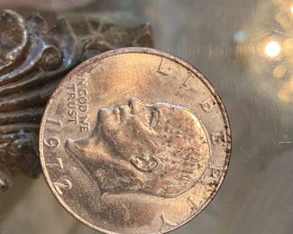 $12 1972 vintage Eisenhower coin flying eagle