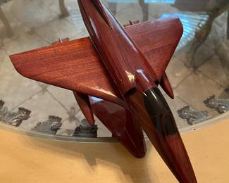 $100 wooden model airplane 18” made in Vietnam 