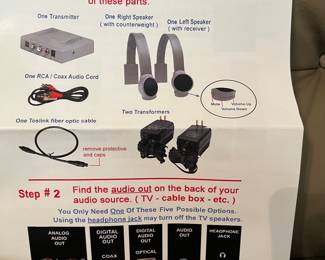 $75 Audio Fox NEW Wireless TV Soeakers
