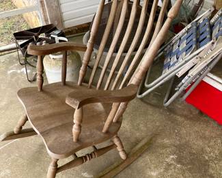 $40 Wooden rocking chair