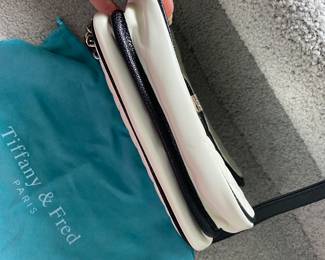 #100 - $60 - Tiffany & Fred small white & purse 