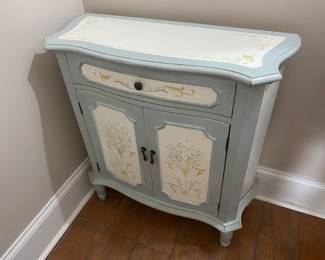 #24 - $80 - Painted Gray & White Small Cabinet 30"Lx32"Hx12"D