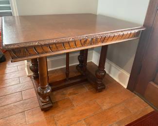 #101 - NOW $450 - $575 Hall or dining Table walnut French Henry V