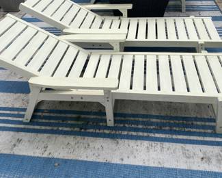 #52 - $350 Pair of Polywood Loungers (2 sets)