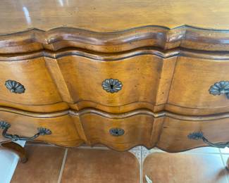 #19 - $450 - French Style Chest Duh 48"Lx33"Hx22"D (one hardware needs welding)
