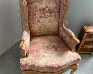 #38 - $240 - Vintage French-Style Chair from Spain 29"Wx45"H