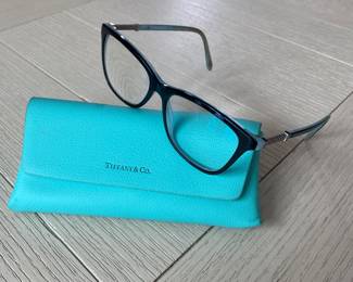#74- $60 -Tiffany Black & Blue Glasses (no bag)
