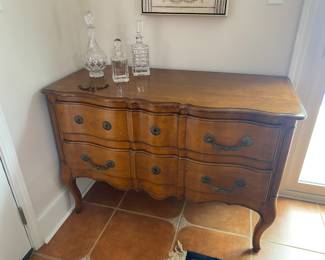 #19 - $450 - French Style Chest Duh 48"Lx33"Hx22"D ( one hardware needs welding)