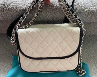 #100 - $60 - Tiffany & Fred small white  purse 
