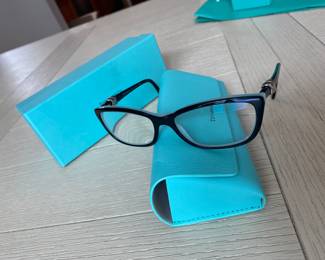 #75- $60 - Tiffany Black & Blue Glasses (no bag)