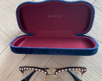 #69 - $90 - Gucci Jeweled Cat Eye Glasses NB