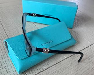 #75- $60 - Tiffany Black & Blue Glasses (no bag)