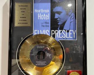 Elvis Presley gold record
