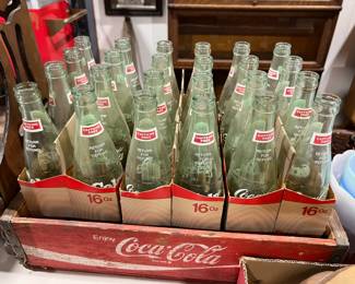 Coca-cola bottles & Crate